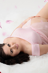 Babybauch Blumen Rosa